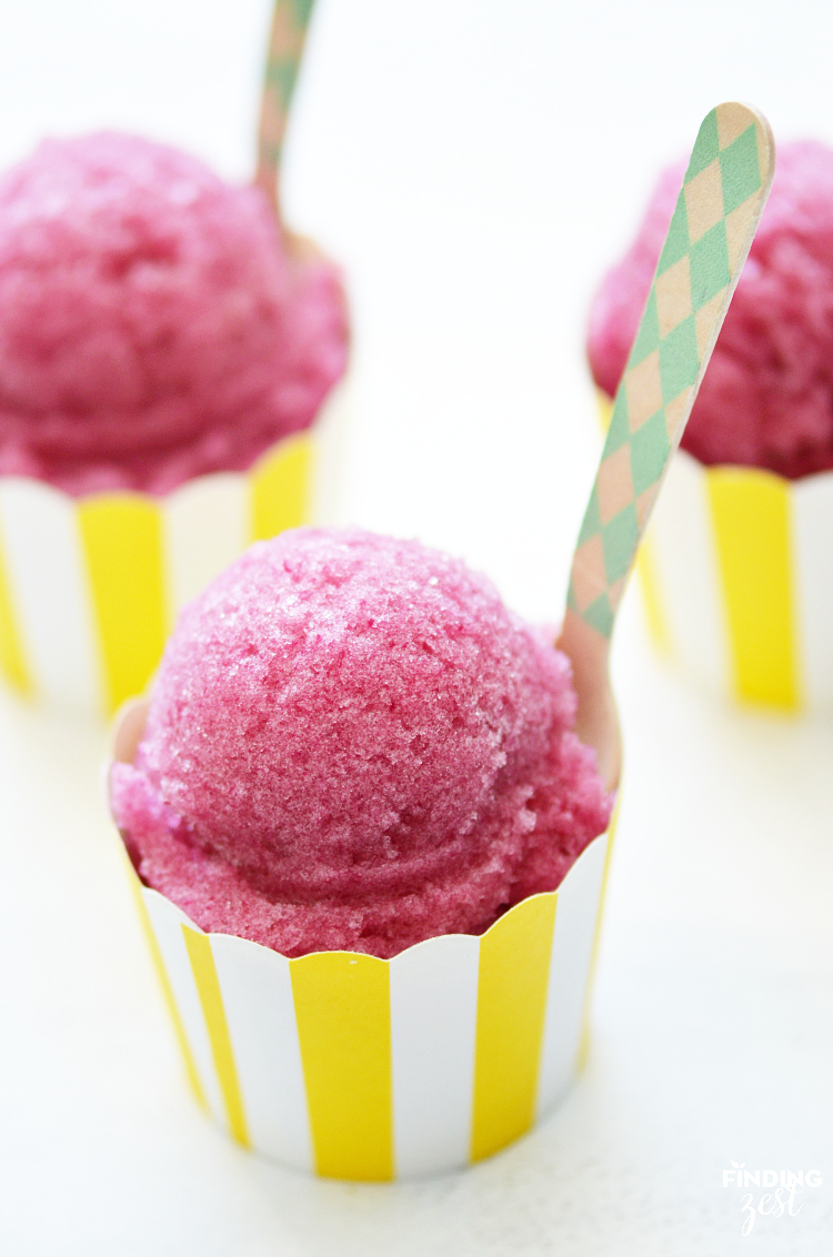 This three ingredient Grape Pineapple Italian Ice is a refreshing treat with no added sugar! Makes a great snack or dessert that adults and kids both love!