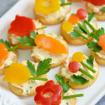 Easy Spring Appetizer with Veggie Flowers