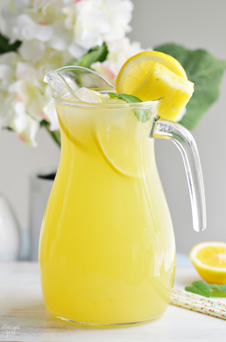 Homemade Pineapple Meyer Lemonade