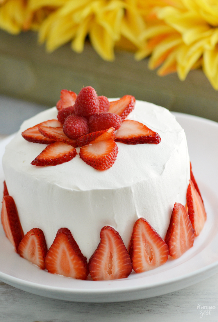Strawberry Jello Cake (Literally Made of Jello) - Finding Zest