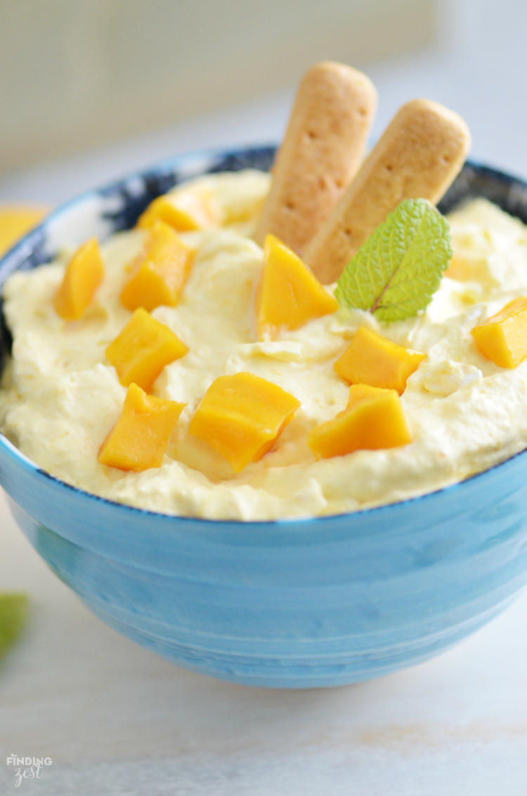 Mango Fruit Dip Served Two Ways!