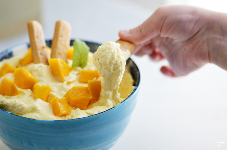 This mango fruit dip is great served with fresh fruit, cookies or graham crackers for a snack, appetizer or brunch. Only five ingredients and 10 minutes are needed to make this drool worthy dip. Also try this kid friendly dip for dessert parfaits!