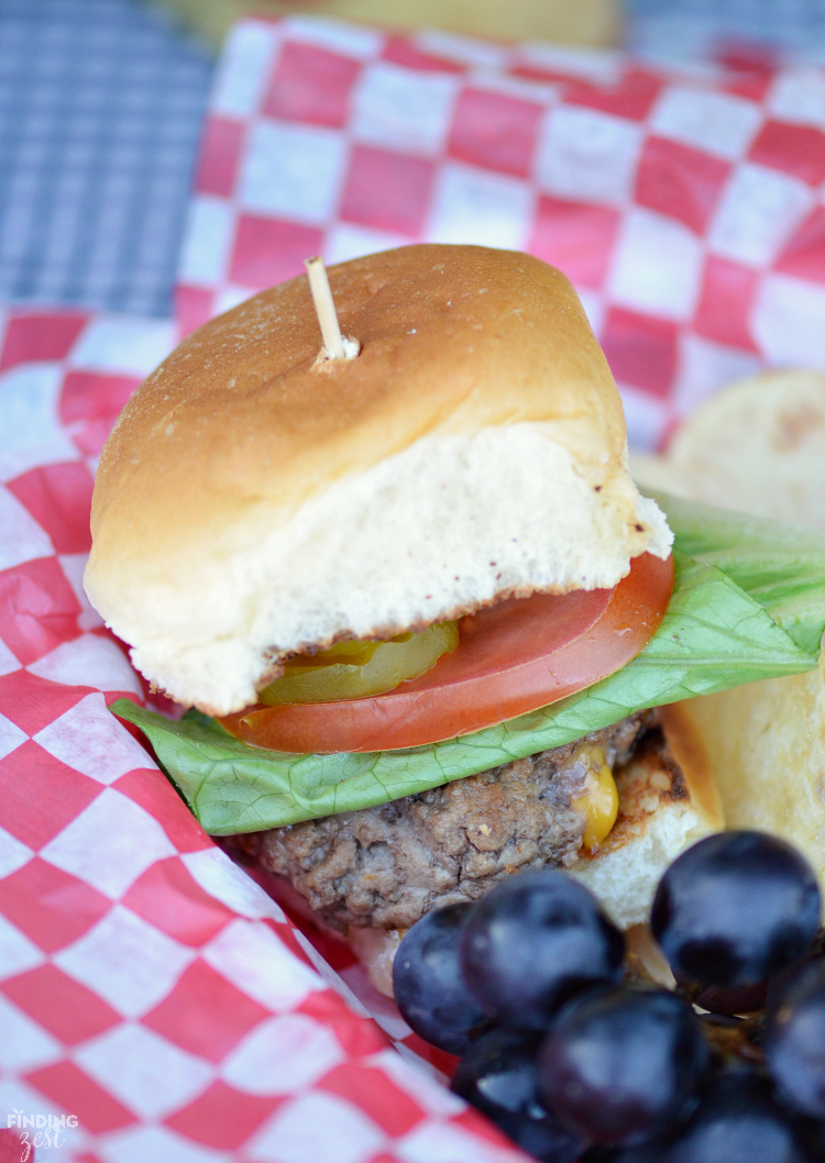 Enjoy melted cheese in the center of your hamburger patty with this delicious mini Juicy Lucy sliders recipe. Don't forget the mustard!