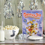 White Chocolate Drizzle Popcorn + Groovy Joe Dance Party Countdown
