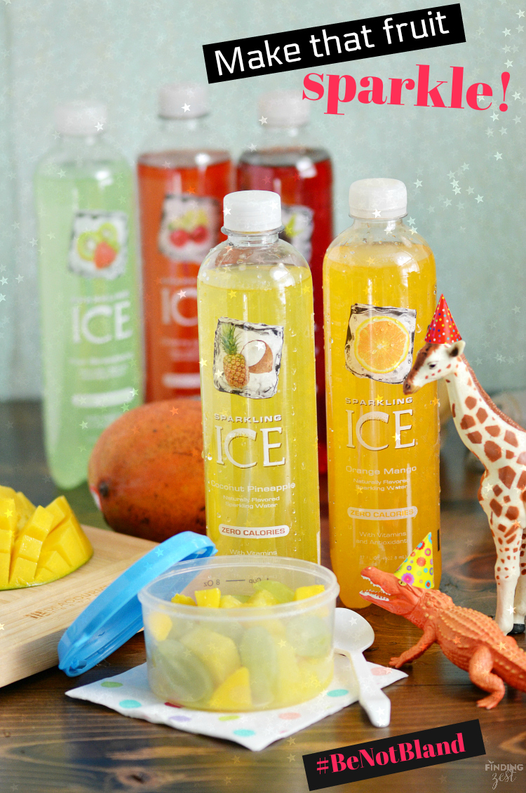 Be not bland for back to school! Take that homemade fruit cup to the next level and make it sparkle with your favorite flavor of Sparkling Ice!