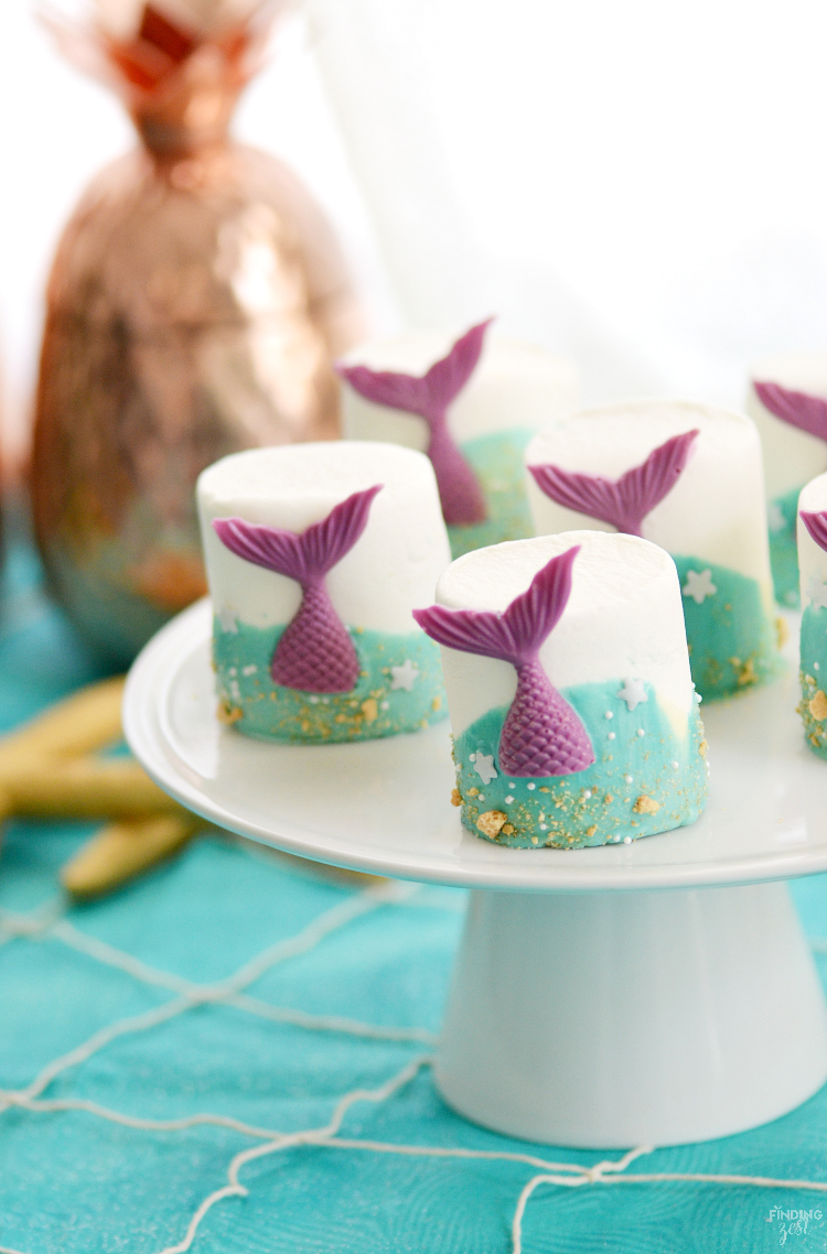 Under the Sea Party Ideas: Mermaid Tail Marshmallows