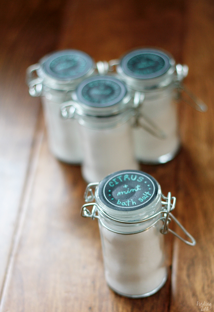 Girls Spa Party: Bath Salt Party Favors