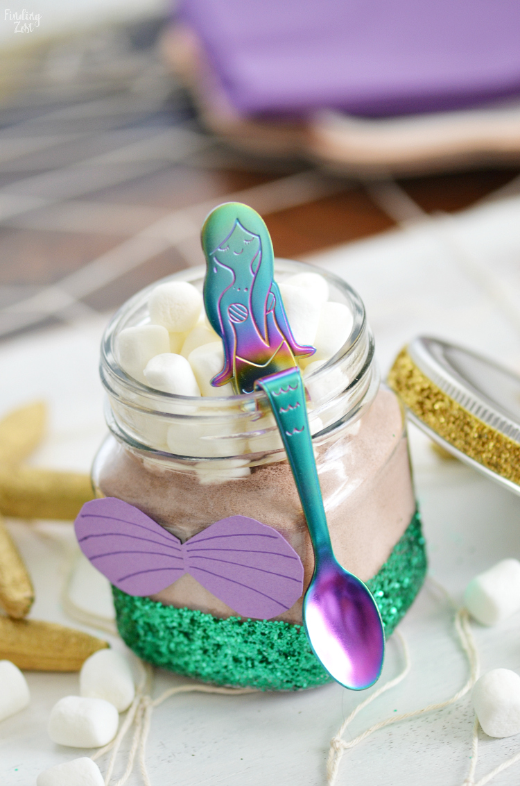 Little Mermaid Party Favors Diy Glitter Jar Finding Zest