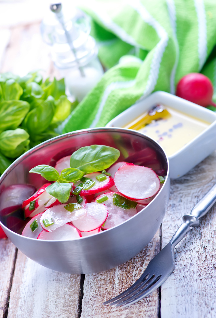 On a low carb diet and can't have potatoes? Don't like raw radishes? Try roasted radishes instead! Learn all about radishes and how this roasted radishes recipe is a great substitute for potatoes. Once roasted, these fresh radishes lose their spicy, peppery flavor and taste great with a dollop of sour cream!