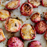 On a low carb diet and can't have potatoes? Don't like raw radishes? Try roasted radishes instead! Learn all about radishes and how this roasted radishes recipe is a great substitute for potatoes. Once roasted, these fresh radishes lose their spicy, peppery flavor and taste great with a dollop of sour cream!