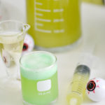 Kids will love this Mad Scientist Green Punch recipe which foams up naturally. Let your punch be the centerpiece of your mad scientist birthday party or Halloween party. Turn your drink into a science experiment and let kids make their own using syringes and beakers!