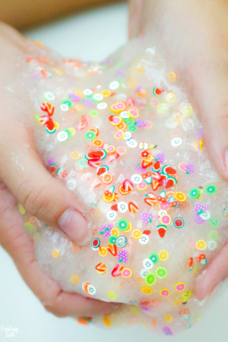 How to Make Clear Slime Fruit Slime Finding Zest