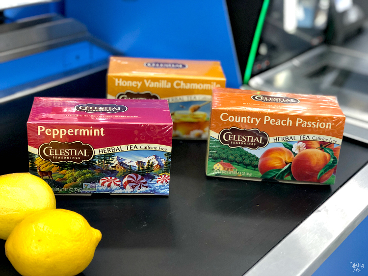 Buying Celestial Seasonings and Lemons at Walmart