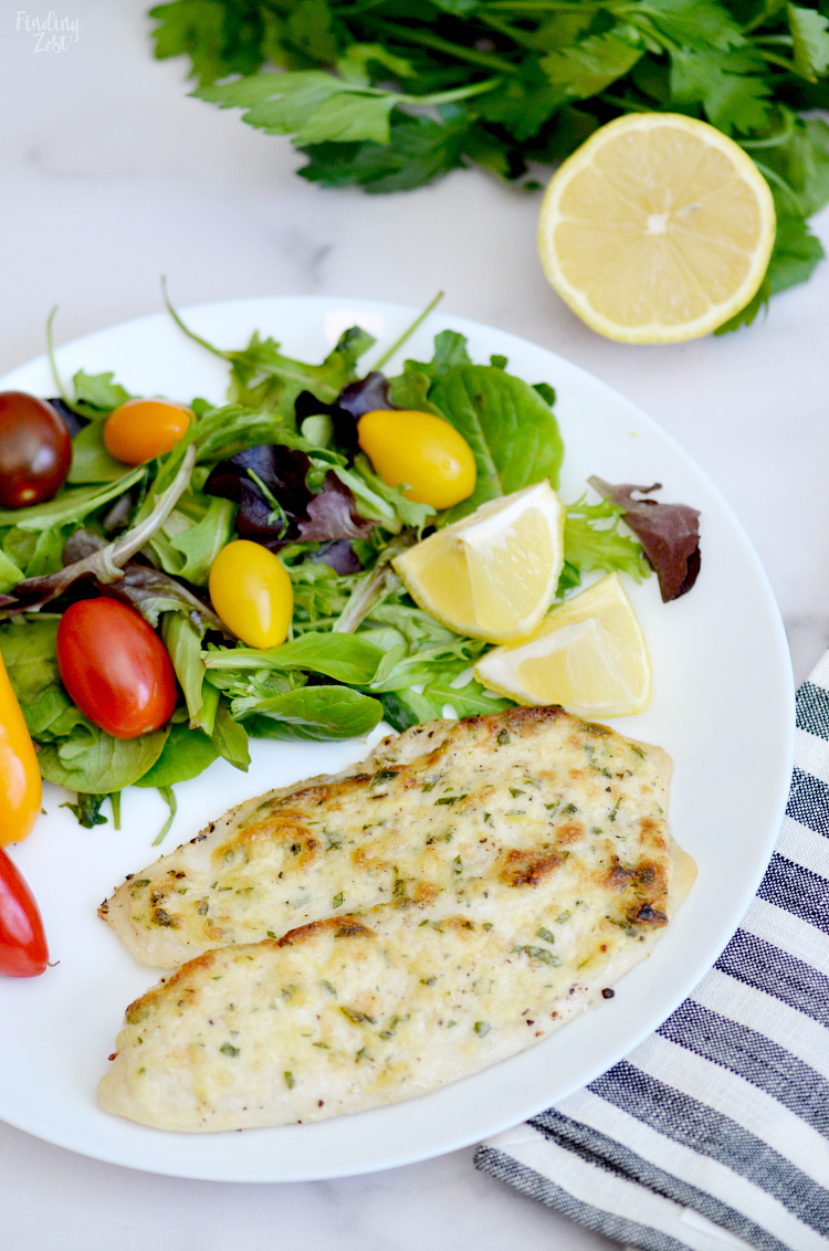 This is the best broiled tilapia recipe and all you need is 15 minutes to make it!  While this simple weeknight meal happens to be Whole30, Paleo and Low Carb diet approved, you'd never suspect it was healthy by the taste. Trust me, you'll love this flavorful low carb dinner idea.