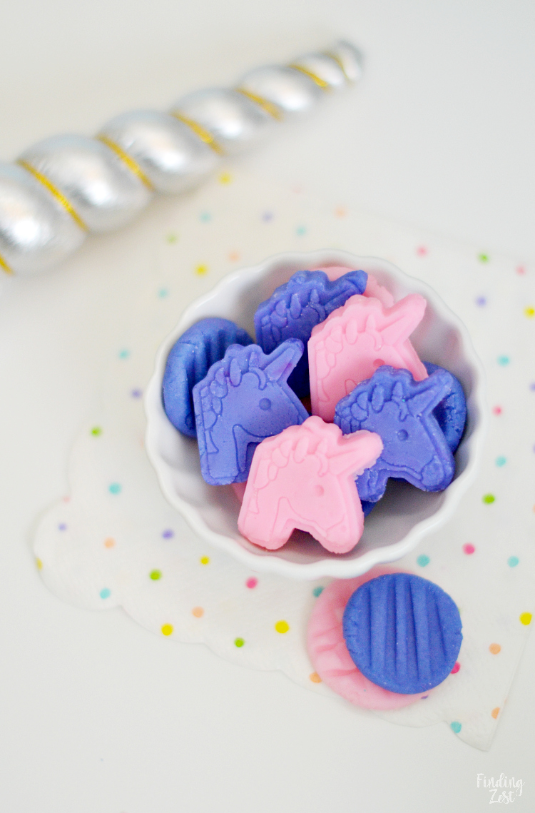 homemade unicorn candies for a party