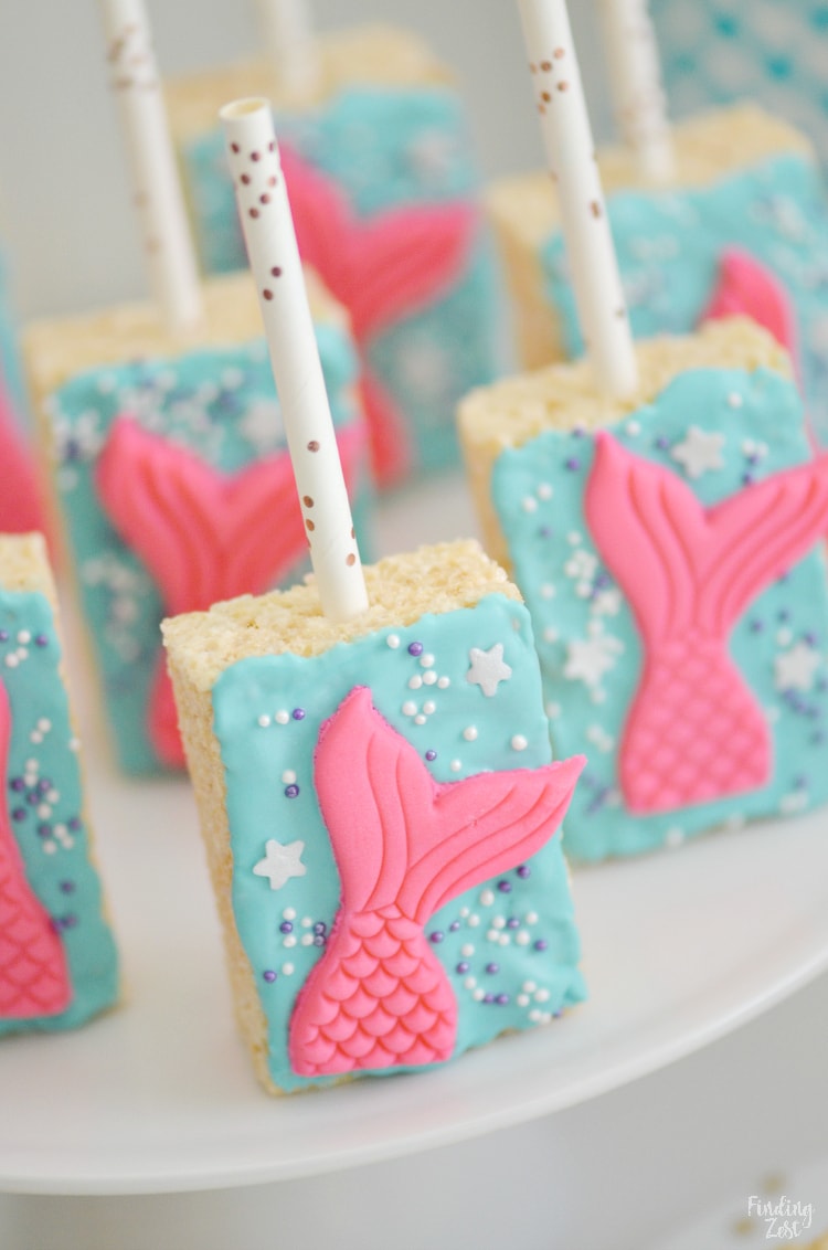 Mermaid Rice Krispie Treats Recipe 