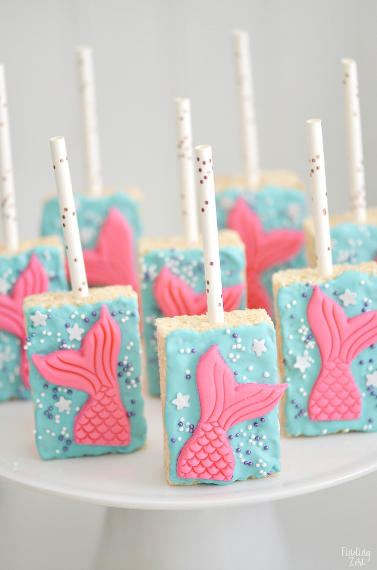 Mermaid Rice Krispie Treats