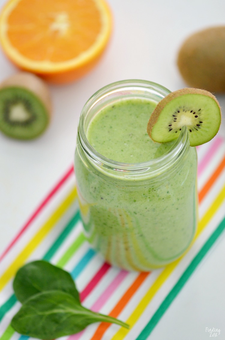 Spinach Smoothie with Banana is a great way to start your morning off right!