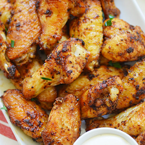 Air Fryer Lemon Pepper Wings (Dry Rub) - Finding Zest