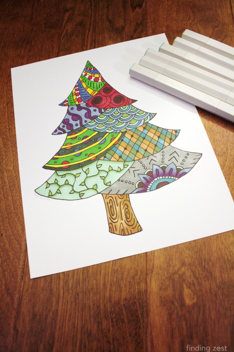 Drawings To Paint & Colour Christmas - Print Design 210