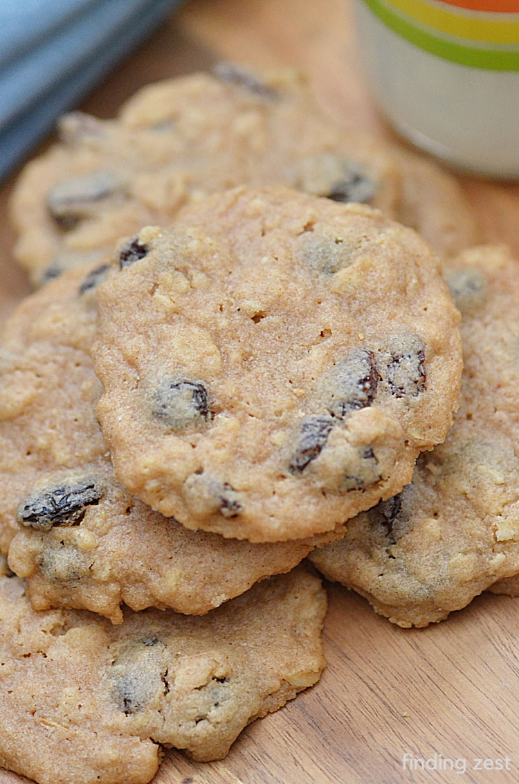 Pancake Mix Cookies with Oatmeal Finding Zest
