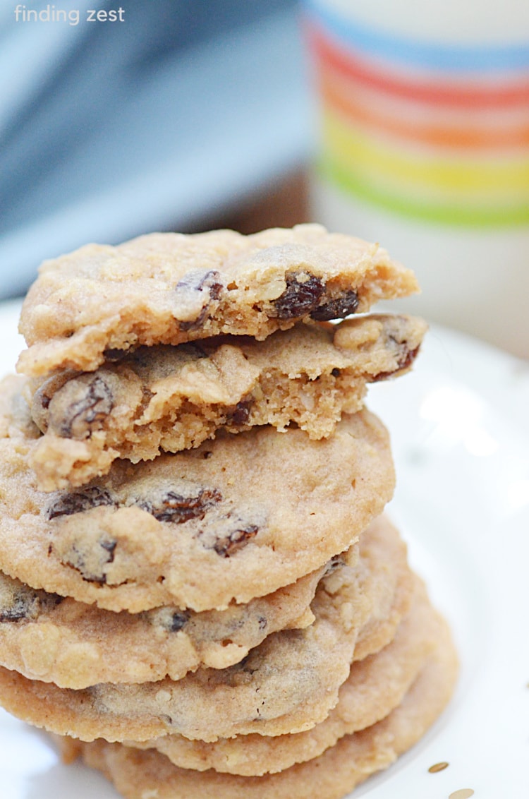 Pancake Mix Cookies with Oatmeal Finding Zest