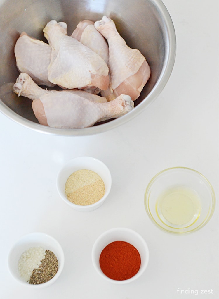 Ingredients for chicken dry rub