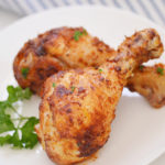 Crispy chicken legs from the air fryer