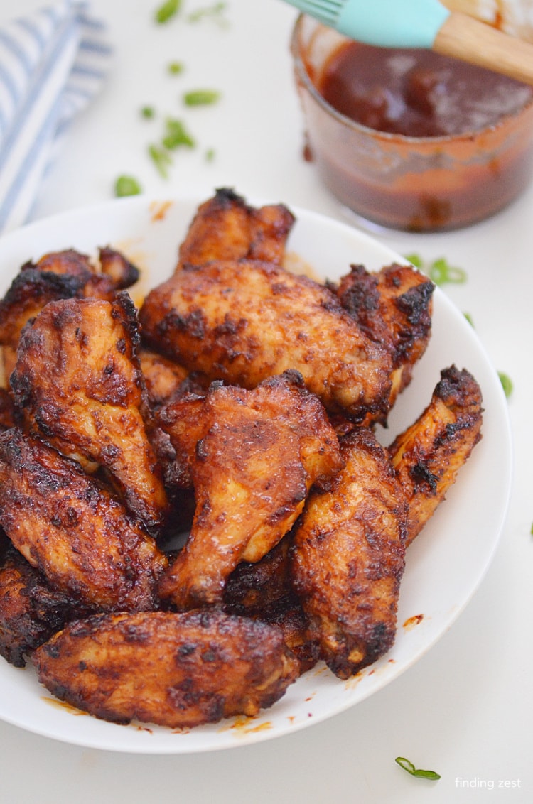 Air Fryer BBQ Chicken Wings (with Dry Rub)