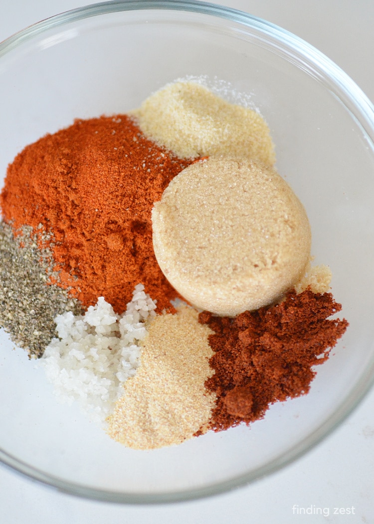 Dry Rub seasonings for bbq chicken wings