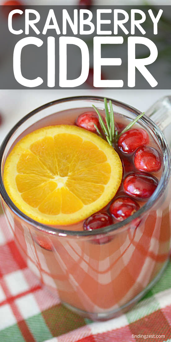 Cranberry Cider is so easy and delicious! This is the perfect Christmas cider and simple to serve at just the right temperature, making it ideal for serving guests. Bonus, it will also make your house smell divine!