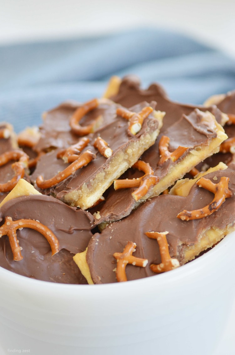 Cracker Toffee with Club Crackers (Christmas Crack)