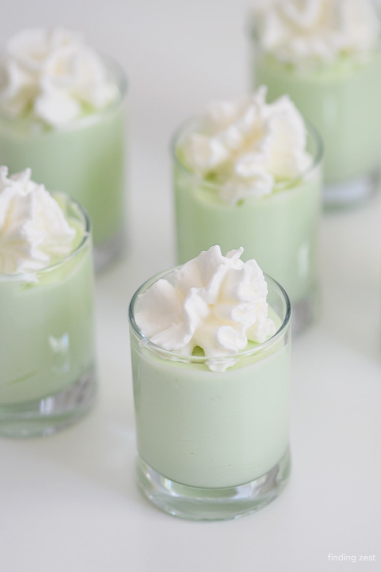 Pistachio Pudding Shots