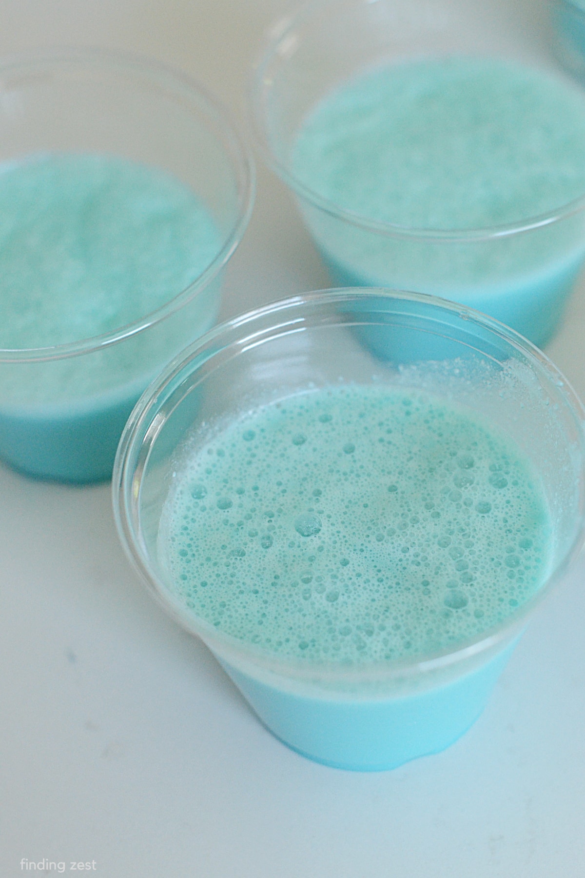 Blue Magic Mousse in Cups for party