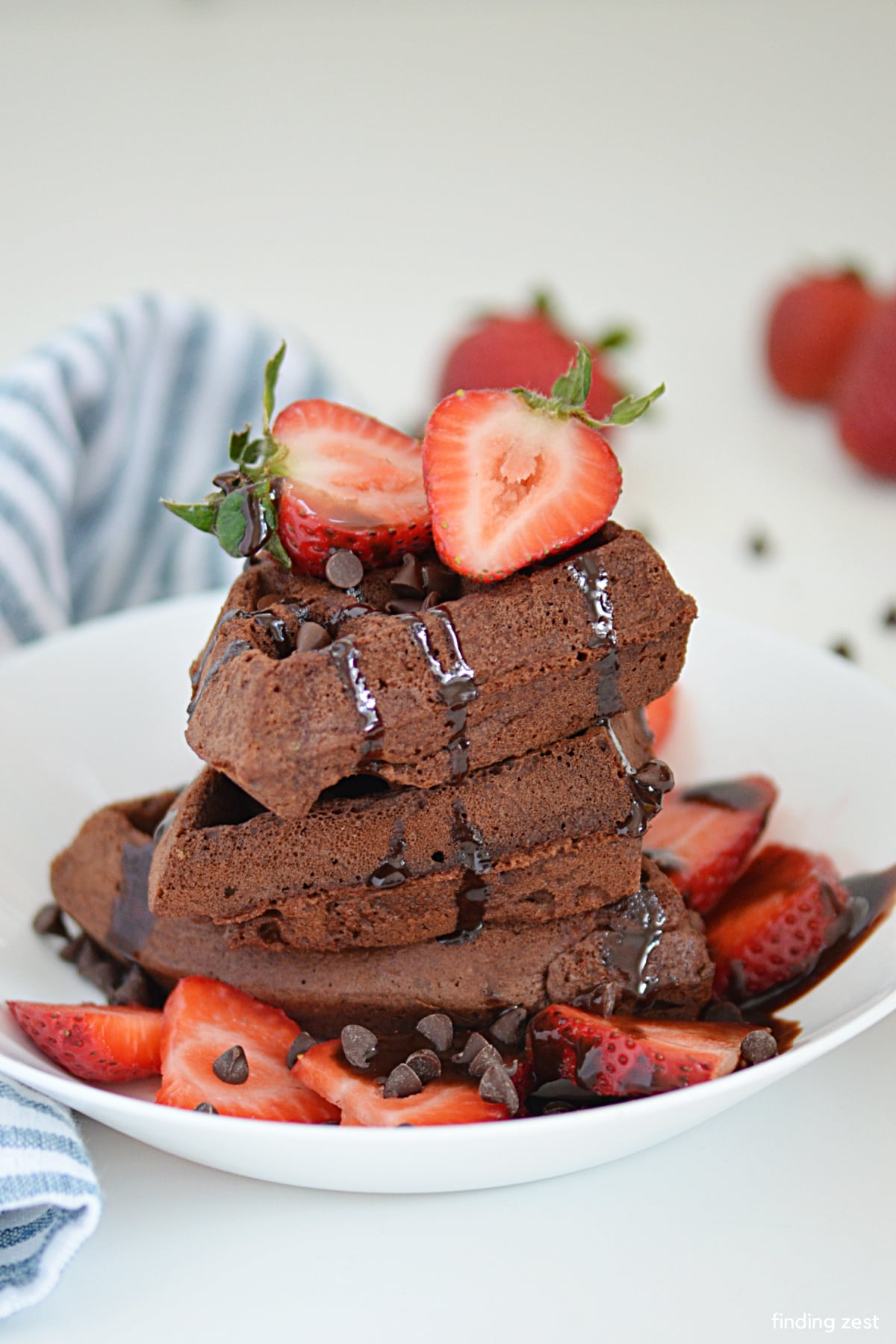 Turn your waffle iron into a brownie maker with this simple recipe. All you need is a box of brownie mix, some chocolate syrup, and some fresh strawberries or chocolate chips. Top it off with whipped cream or ice cream for the perfect dessert