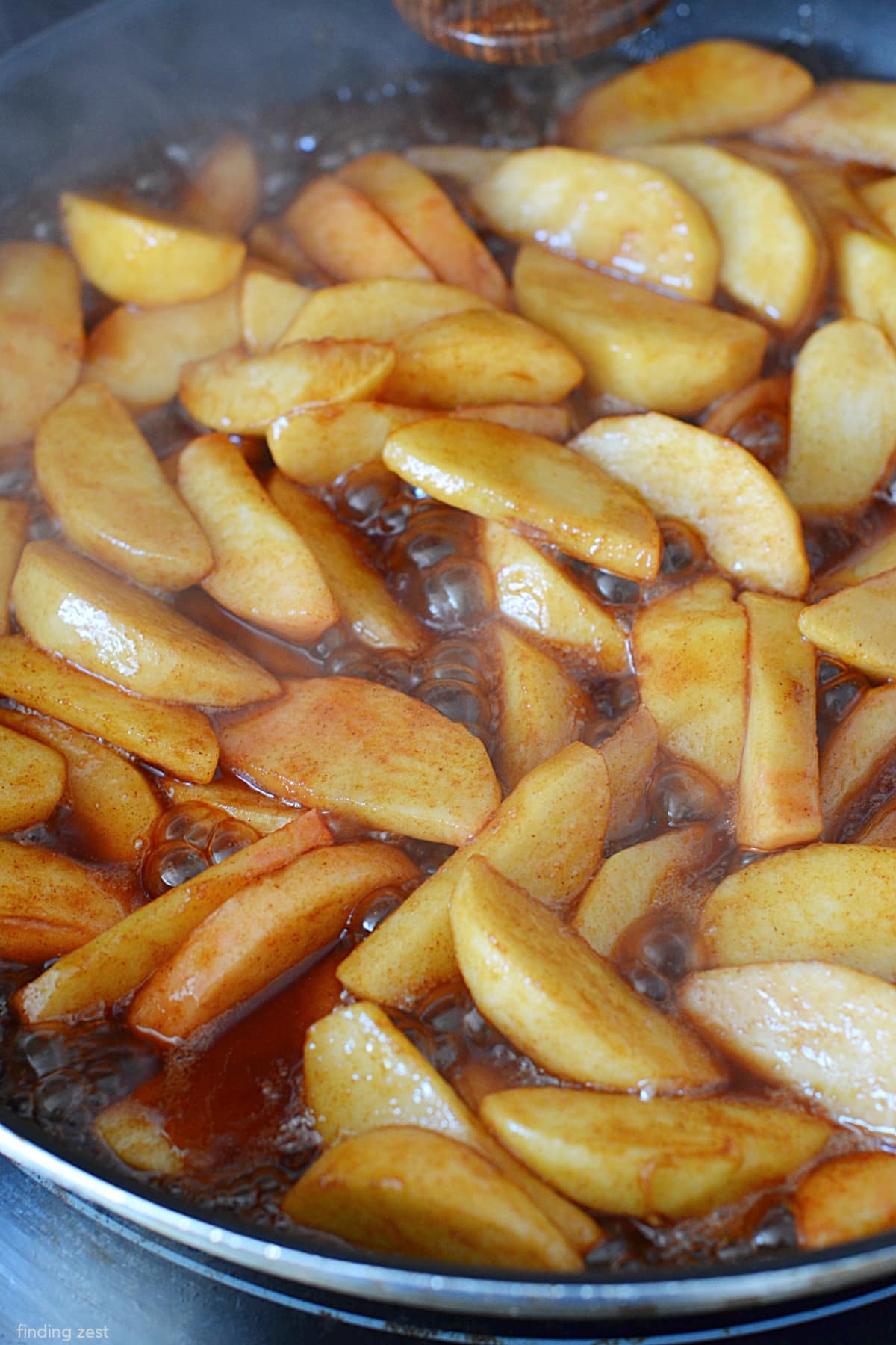 Fried apples make an amazing side dish or dessert. Slice some apples, toss them in cinnamon and brown sugar, then cook them in a hot skillet with butter! Cook until they are soft and golden brown. Serve warm and enjoy. Step-by-step instructions included in the post. 