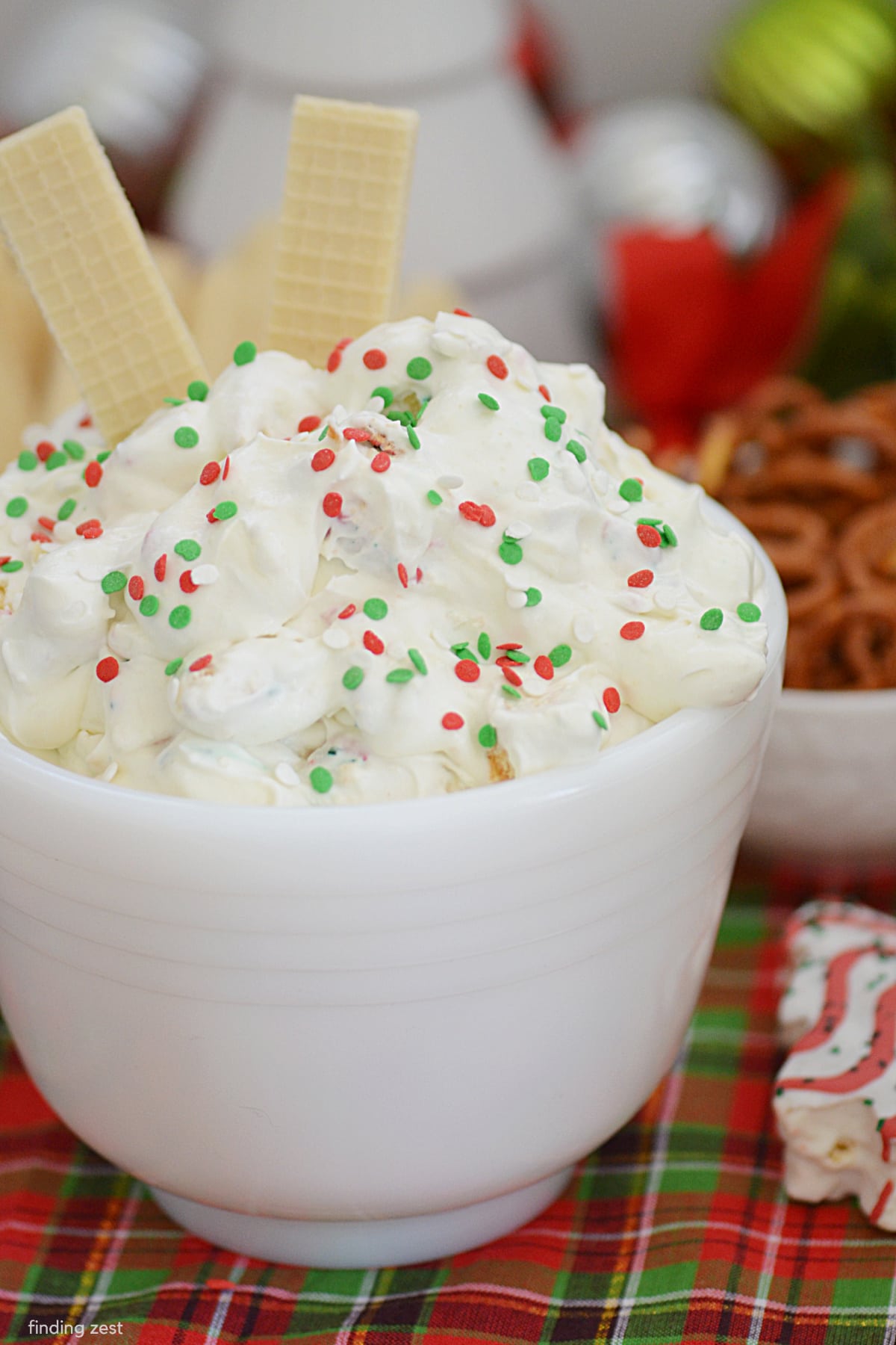 Christmas Tree Cake Dip - Finding Zest