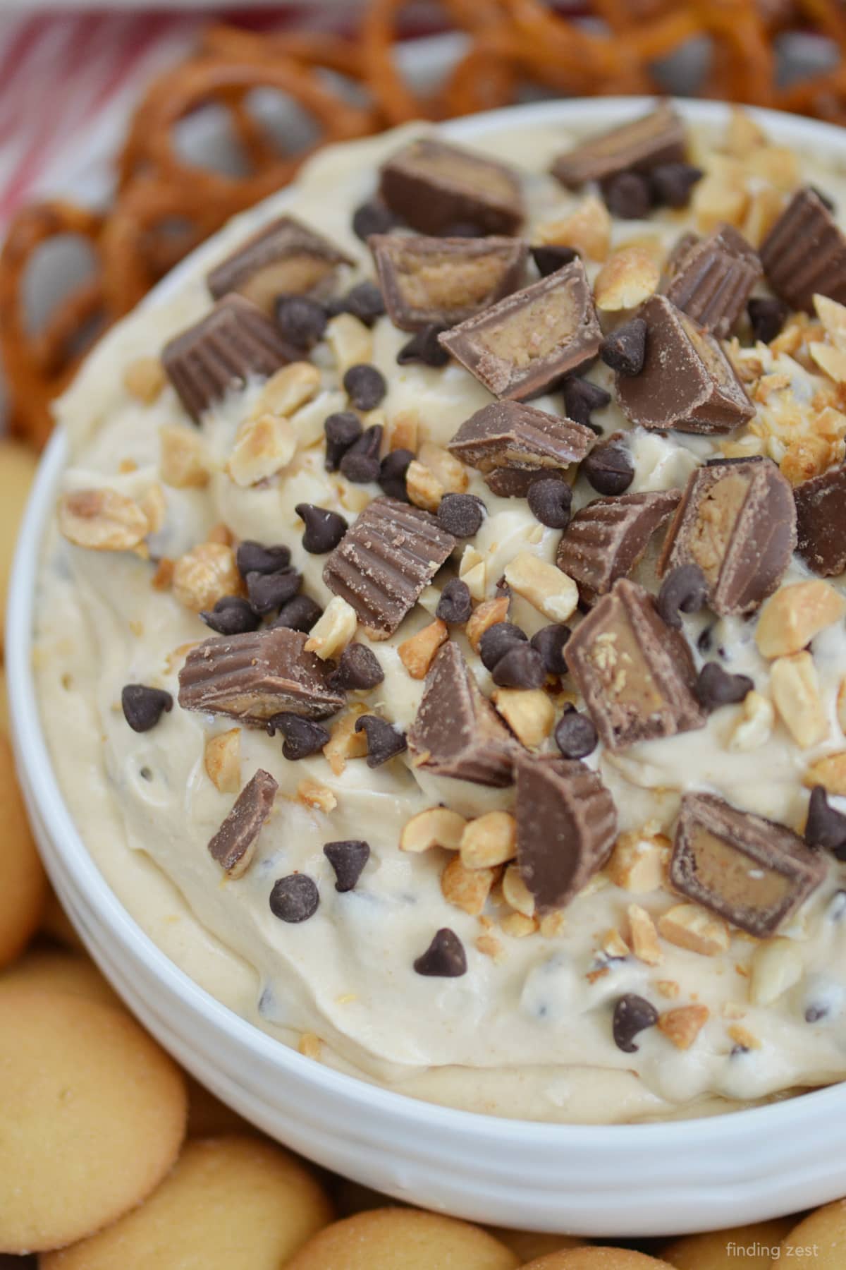 This recipe for peanut butter dip is so easy! Serve this amazind dessert dip for your next party or celebration and watch it disappear!