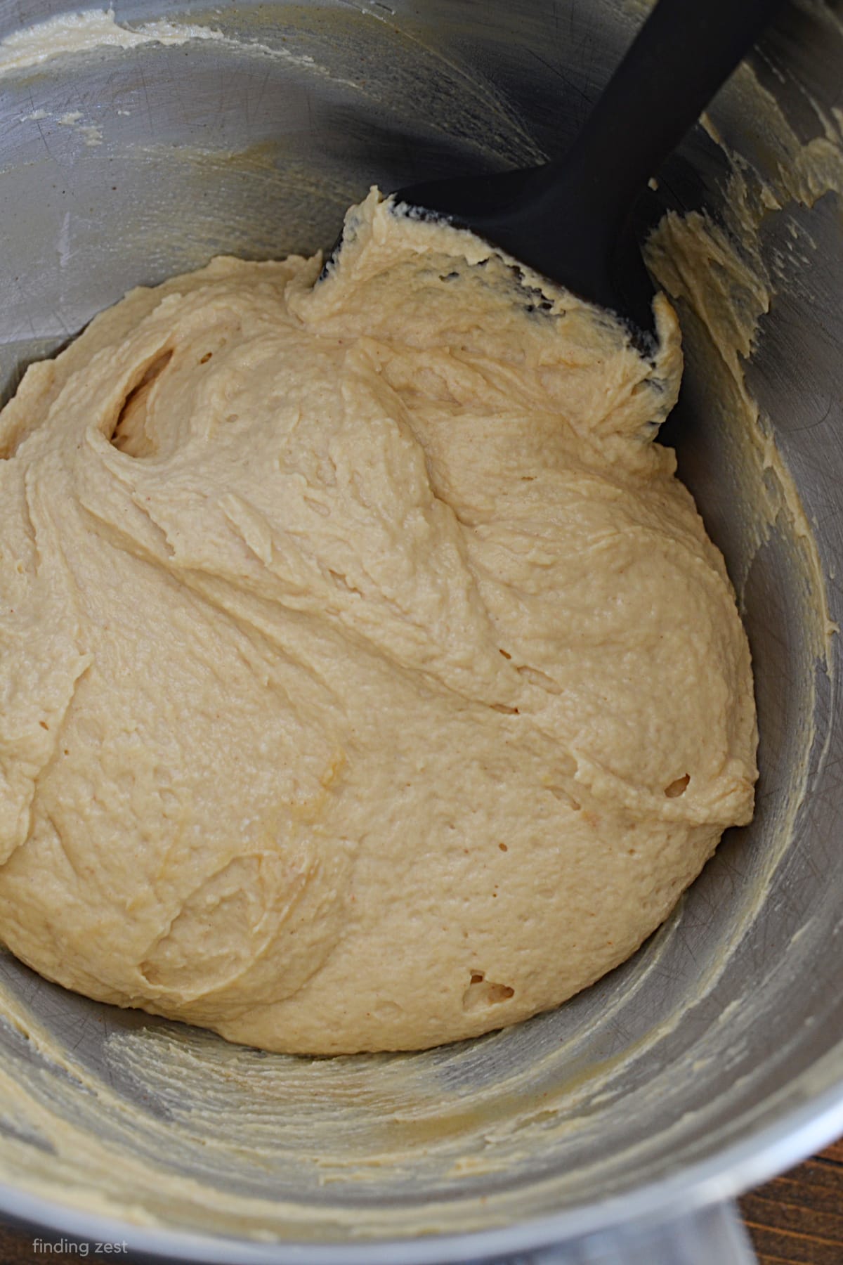 Mixing a peanut butter dip