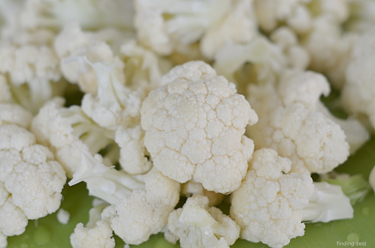 Fresh cauliflower florets
