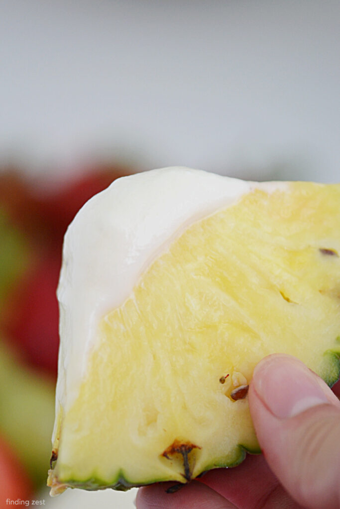 This easy fruit dip features marshmallow cream and cream cheese for a simple but amazing dip for your favorite fresh fruits!