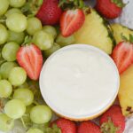 Marshmallow fruit dip requires just four simple ingredients and tastes amazing with your favorite fresh fruits! This fruit dip is perfect for any occasion, whether you're entertaining, preparing lunches, or indulging in a snack.
