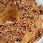 This pecan upside down cake is a crowd-pleasing dessert that is bound to be a hit with everyone! A sweet, sticky, and tempting pecan topping completes this recipe for a moist and flavorful cake.