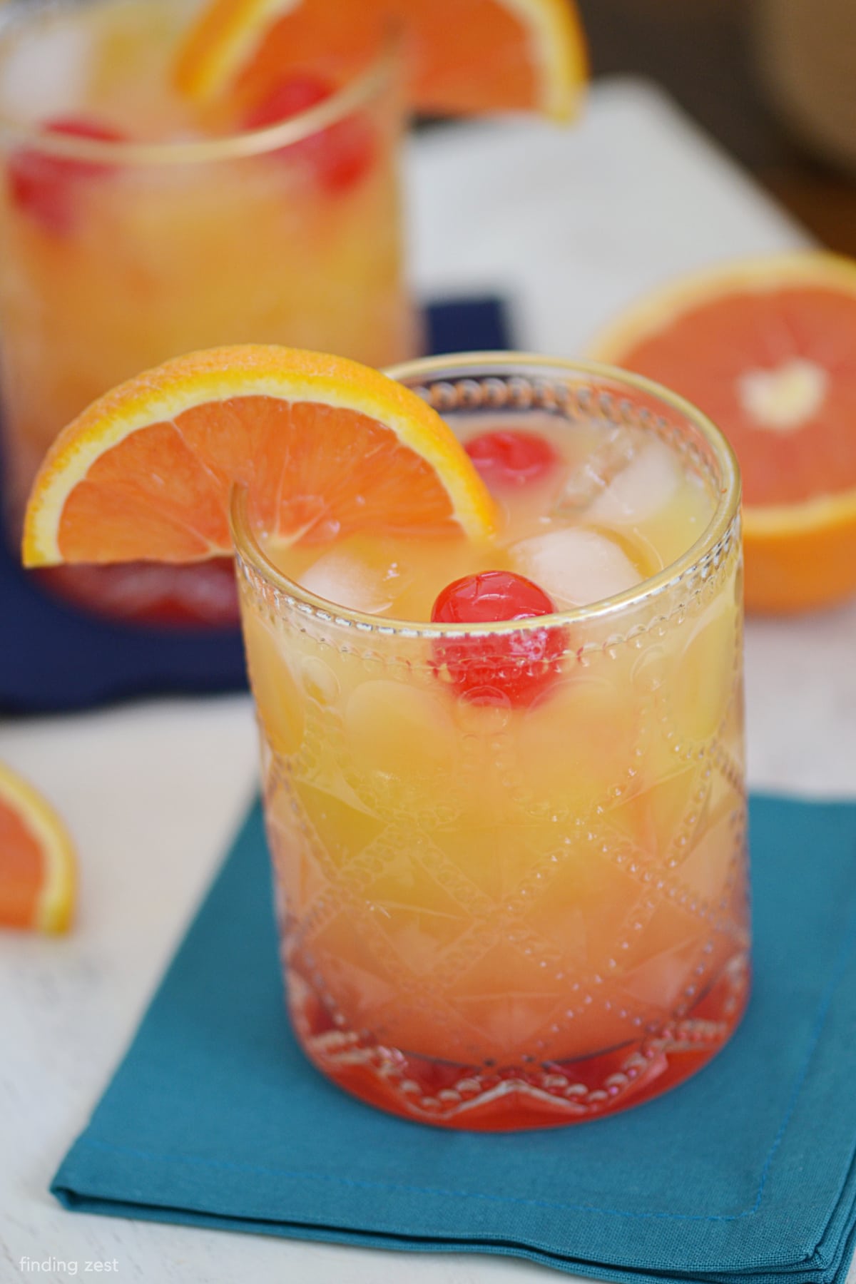 Tequila Sunrise Mocktail (Easy Non-Alcoholic Drink Recipe)