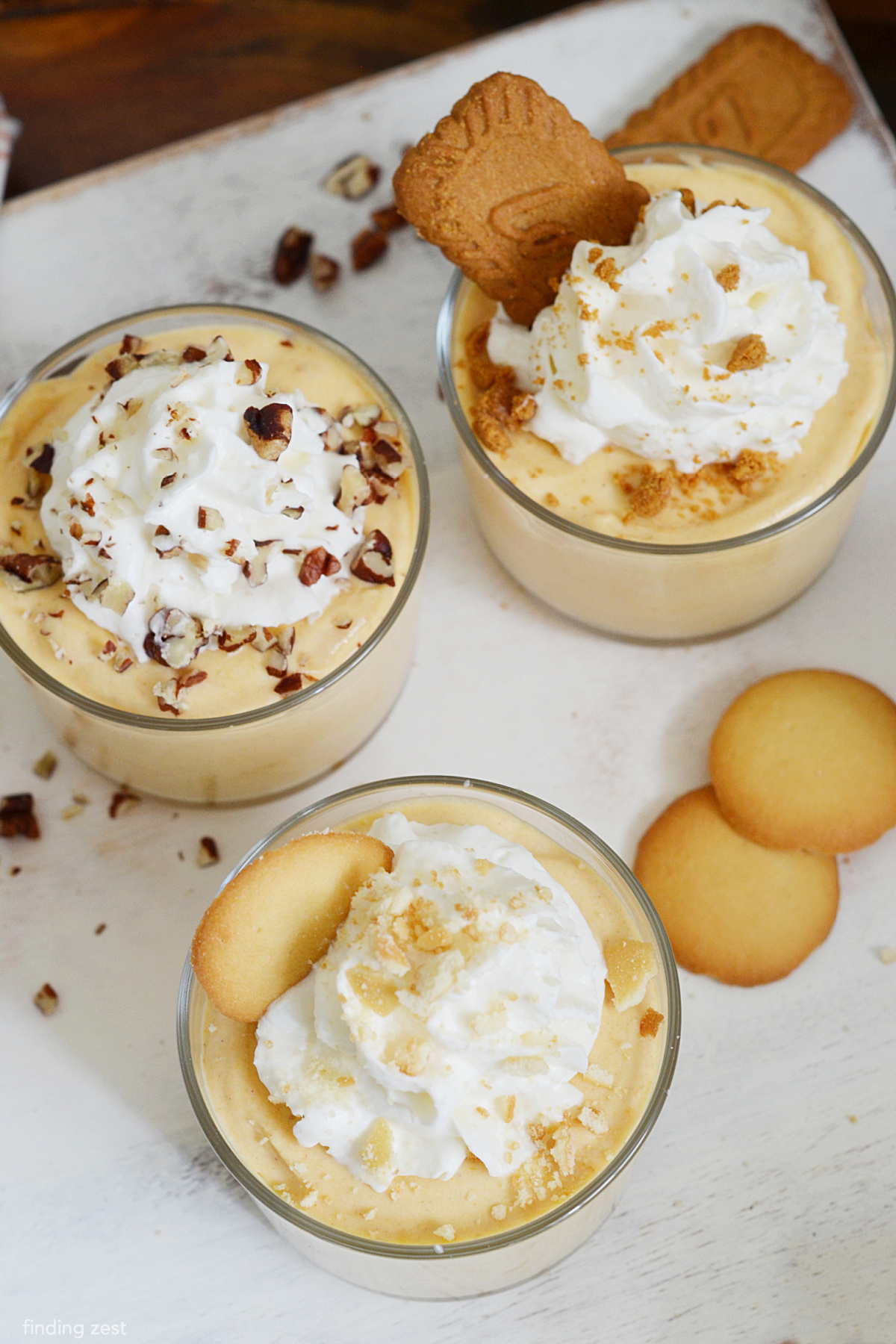 Pumpkin pudding recipes are so easy to make! Switch up your toppings to offer variety to guests this Thanksgiving, Halloween or any fall gathering. Super simple to double or triple the recipe for a crowd. 