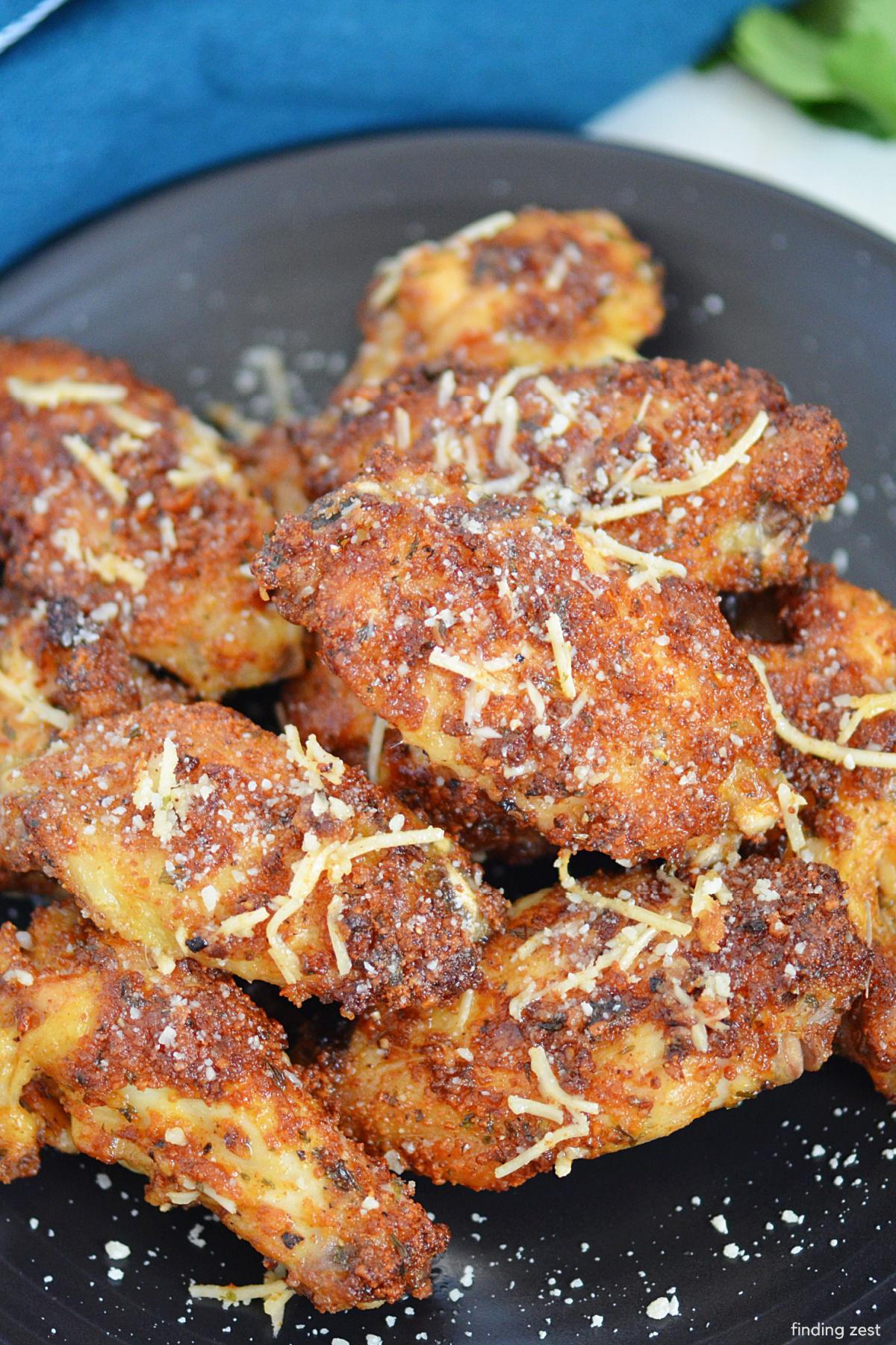 Garlic Parmesan Wings in the Air Fryer