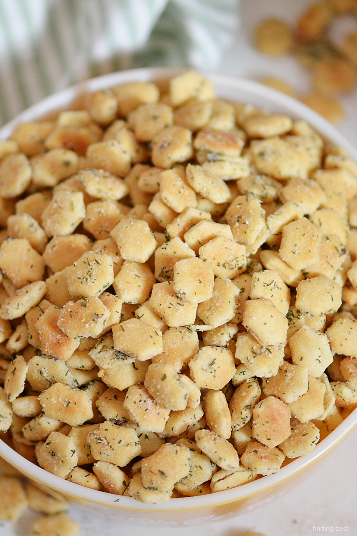 Ranch Oyster Crackers are the best party snack! Serve them up for your next game day celebration, holiday party or as movie night salty snack! Also make a great homemade food gift. Flavorful and super easy to make any time with just a few ingredients.