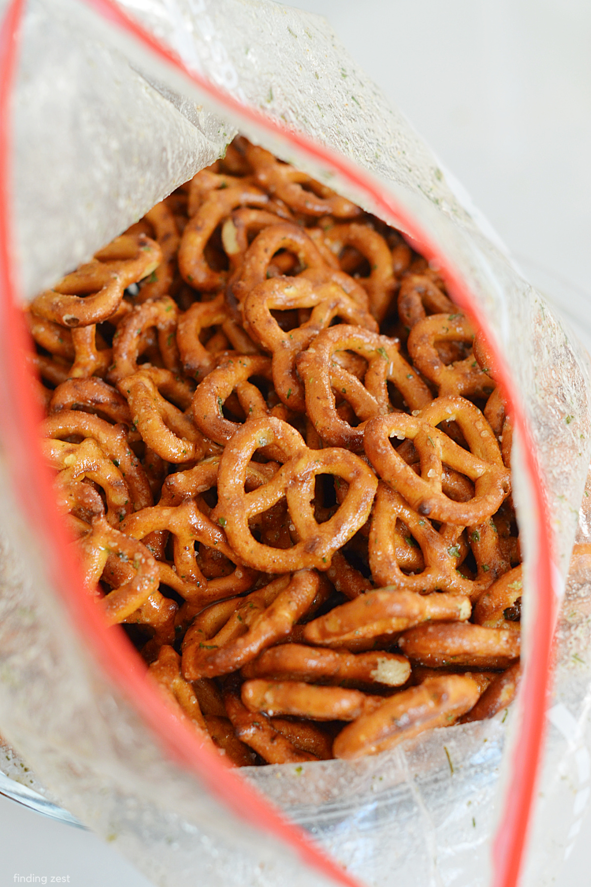 How to make ranch pretzels with Hidden Valley Ranch dressing mix.
