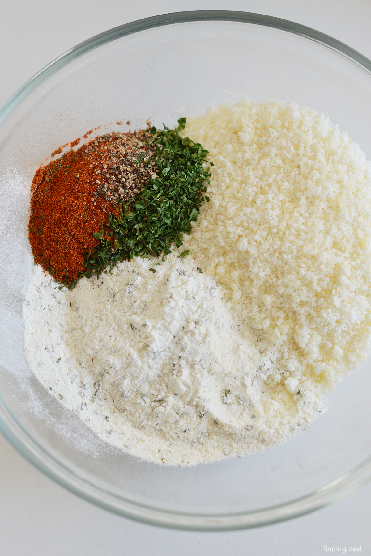 Various seasonings to add to a pork chop to make baked ranch pork chops with Hidden Valley Ranch.